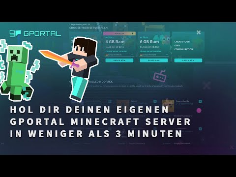 Hol Dir Deinen eigenen GPORTAL Minecraft Server in weniger als 3 Minuten