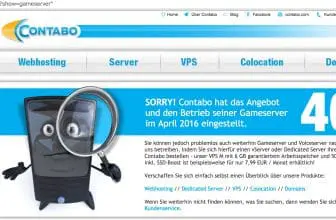 Contabo bietet keine Gameserver mehr an 4.2016