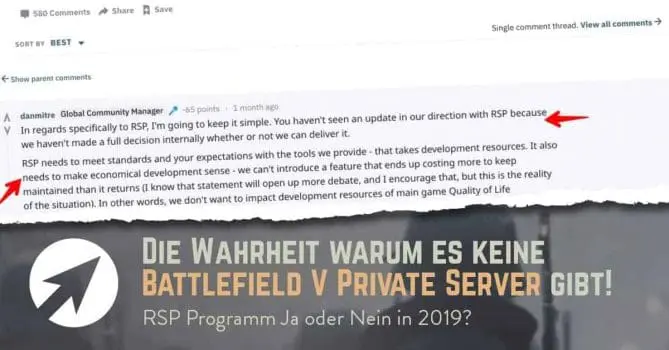 BF5 immer noch ein RSP Programm seitens EA - eine Analyse