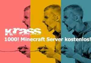 1000 Minecraft Server einen Monat kostenlos mit Gutschein bei uns