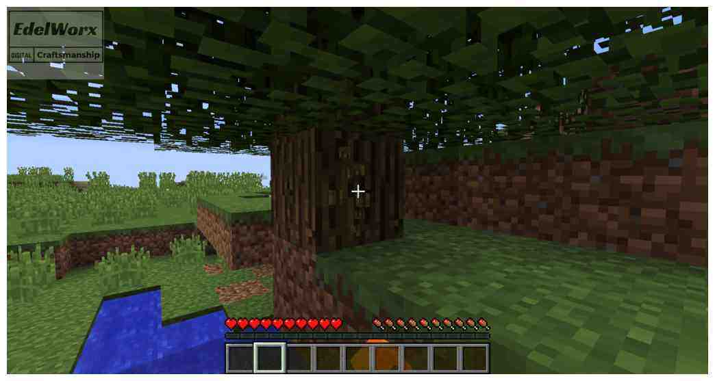 Einsteiger Anleitung für Minecraft: Baum fällen