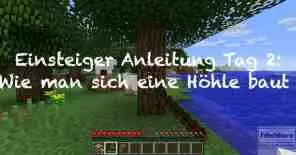 Minecraft Anleitung: Hoehle als Unterschlupf bauen und Schafe scheren um Wolle zu bekommen