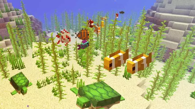 Unterwasserwelt von Minecraft 1.13 Update zeigt neue Meerbewohner und Pflanzen