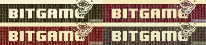 Das BitGame Logo in verschiedenen Farben Collage