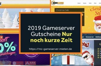 Gutscheine Gameserver 2019 Rabattaktion