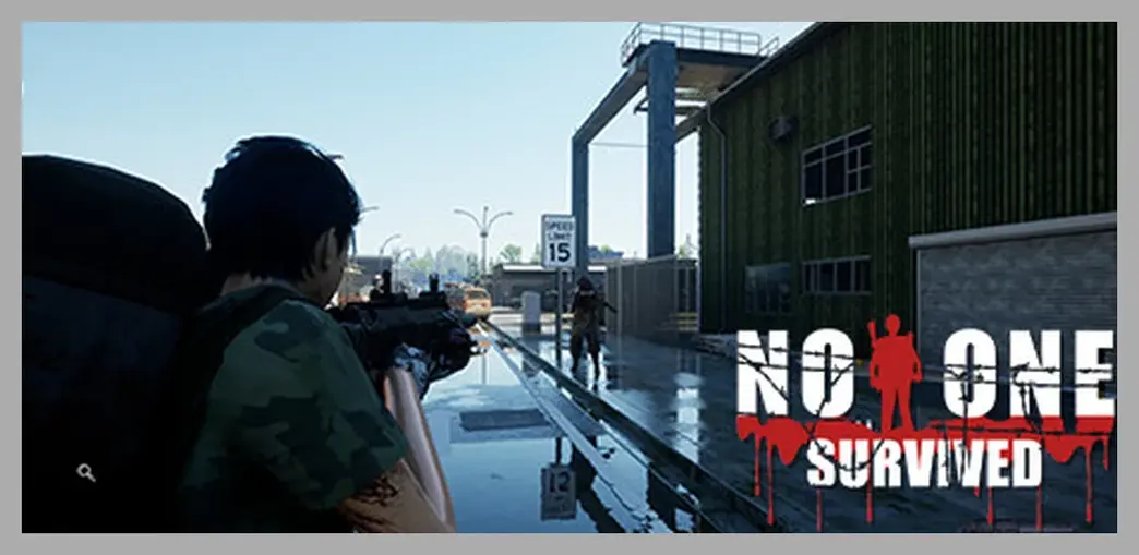 no one survived server mieten - zeigt spieler mit Waffe vor einem Haus