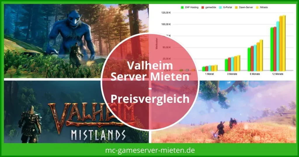 vahlheim-server-mieten-vergleich hosting angebote zeigt Grafik und Scenen aus dem Spiel Valheim