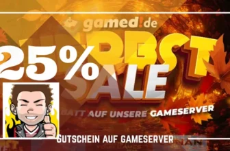 Herbst-Sale bei gamed! mit 25% Gutschein Rabatt auf Gameserver