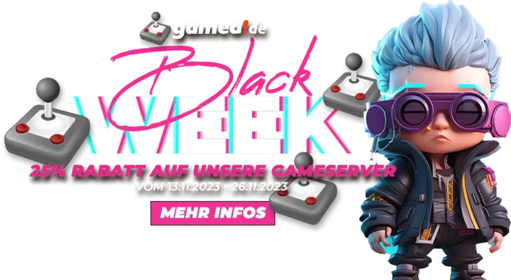 Black week 2024: Sichere dir die besten Gameserver Deals | Game Server mieten & vergleichen