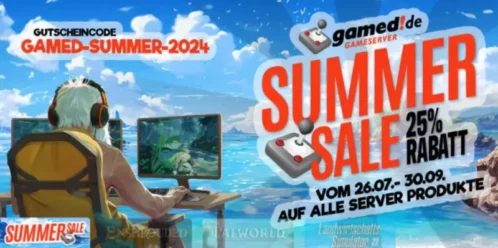 <strong>Gamed Summer Special 2024: 25% Rabatt auf alle Serverprodukte!</strong>