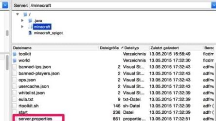 Minecraft server.properties tunen